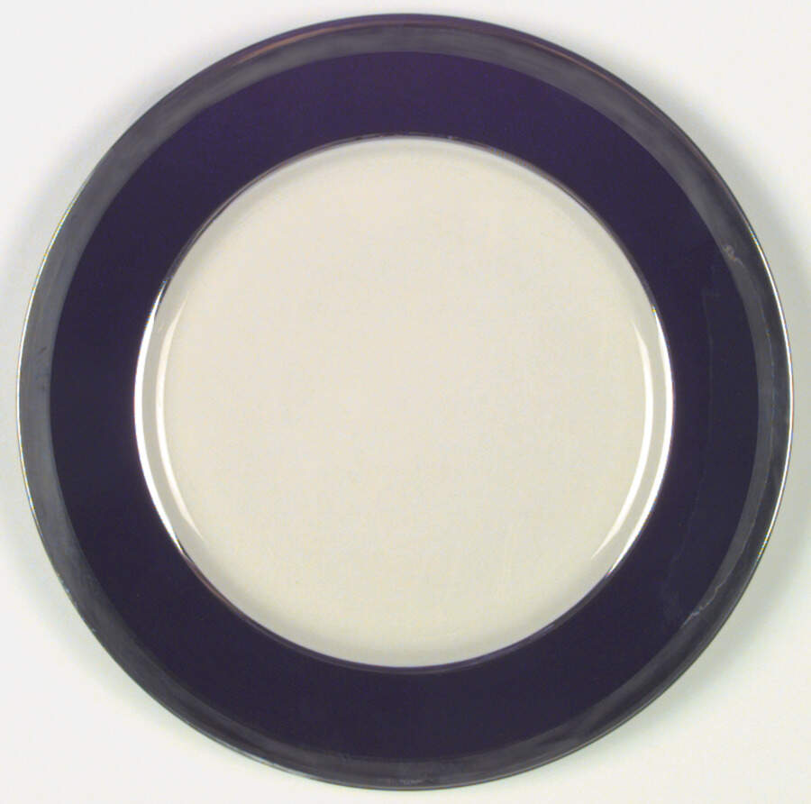 Cobalt Platinum Dinner Plate by Gorham-1