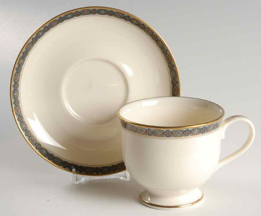 Delamere Footed Cup & Saucer Set by Gorham-1