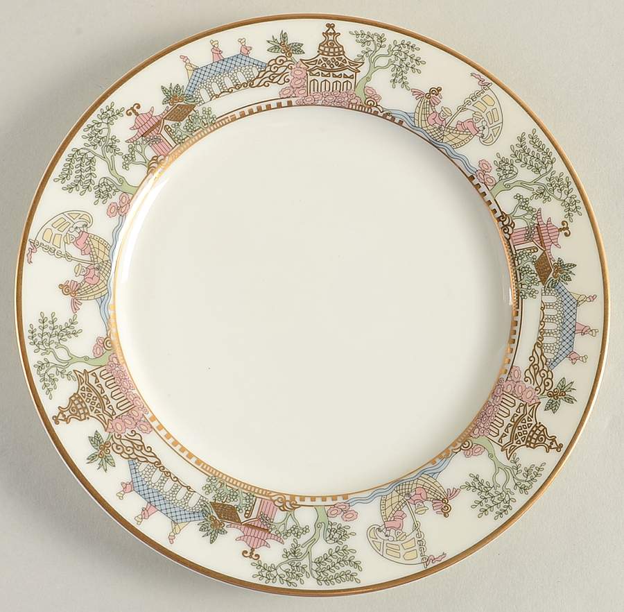 East Wind (Gold) Salad Plate by Gorham-1