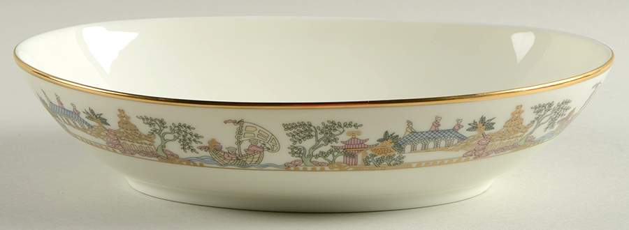 East Wind (Gold) 10" Oval Vegetable Bowl by Gorham-1