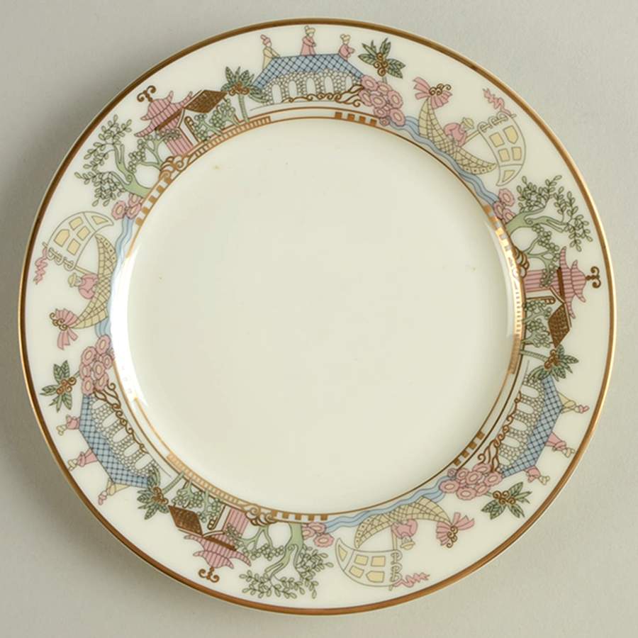 East Wind (Gold) Bread & Butter Plate by Gorham-1
