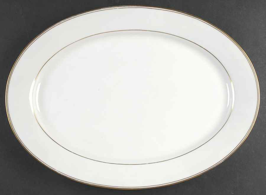 Elegance Gold 16" Oval Serving Platter by Gorham-1