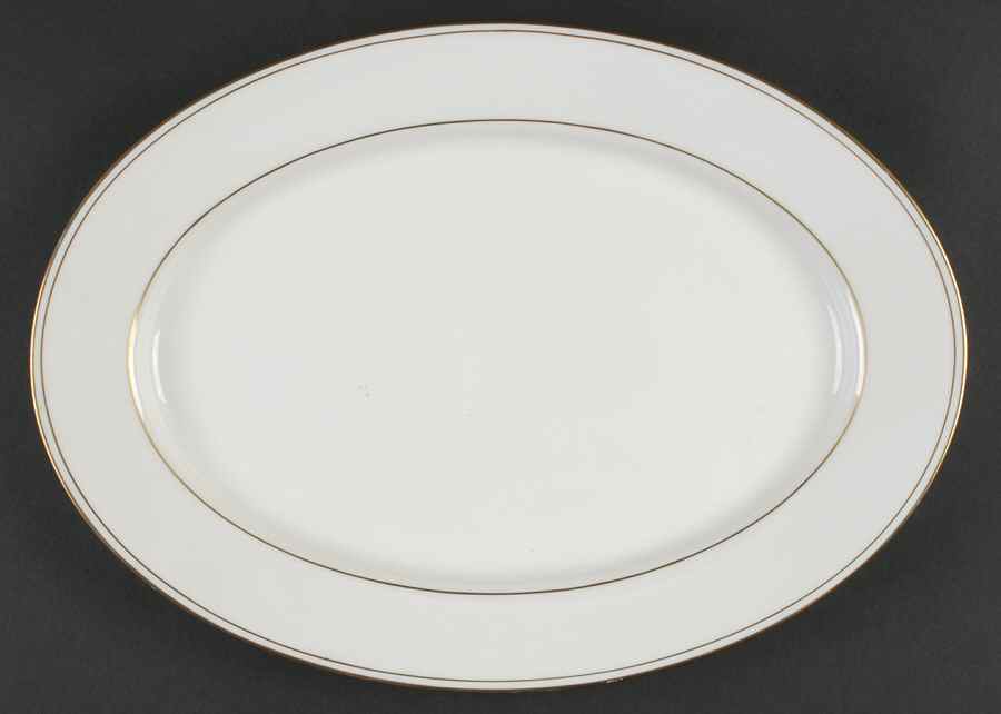 Elegance Gold 14" Oval Serving Platter by Gorham-1