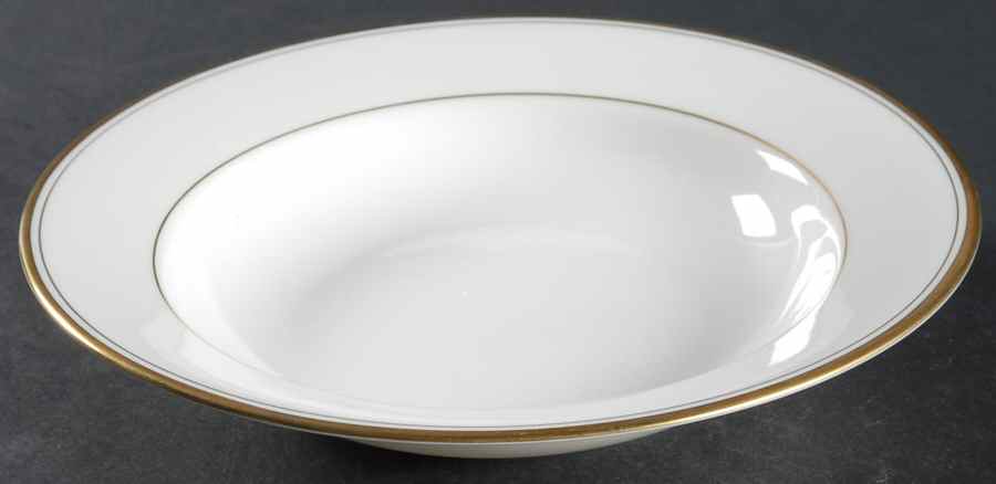 Elegance Gold Rim Soup Bowl by Gorham-1
