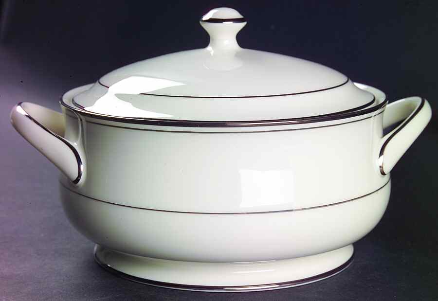 Elegance Platinum Round Covered Vegetable by Gorham-1