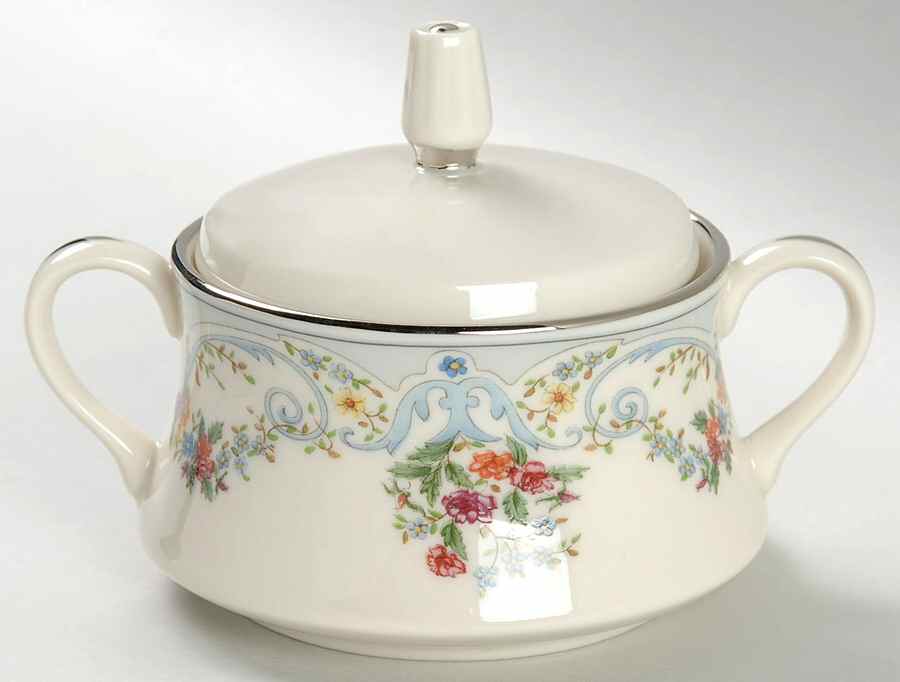 Fleur De France Sugar Bowl & Lid by Gorham-1