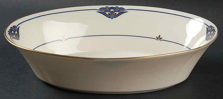 Florentine Lapis 10" Oval Vegetable Bowl by Gorham-1