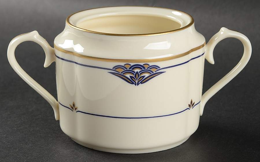 Florentine Lapis Sugar Bowl No Lid by Gorham-1