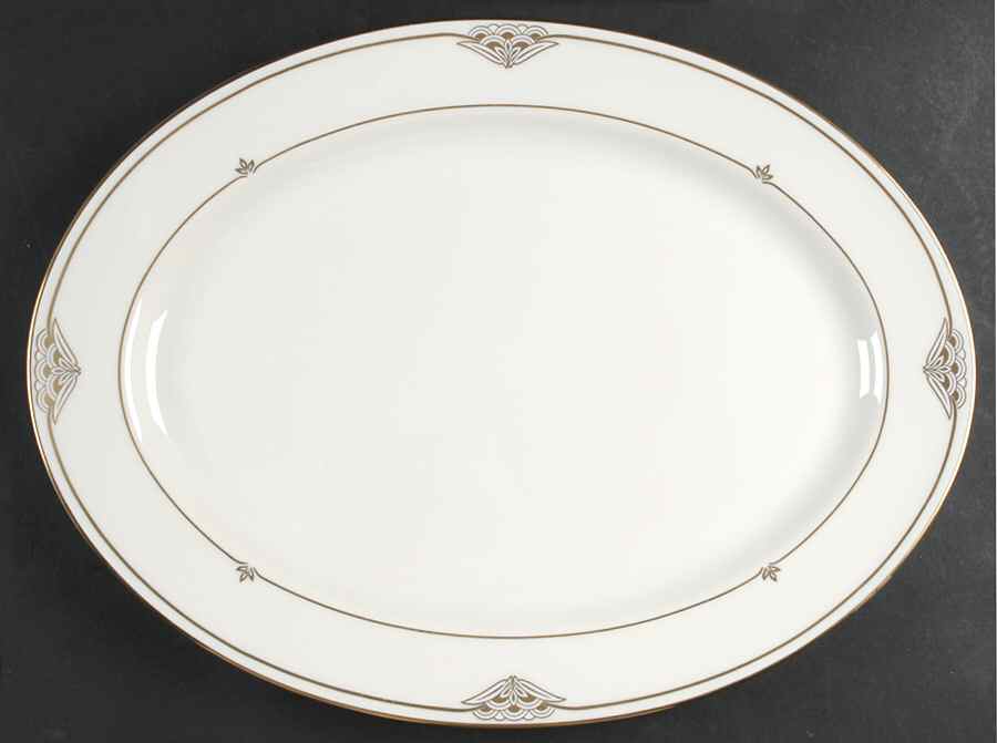 Florentine Pearl 16" Oval Serving Platter by Gorham-1