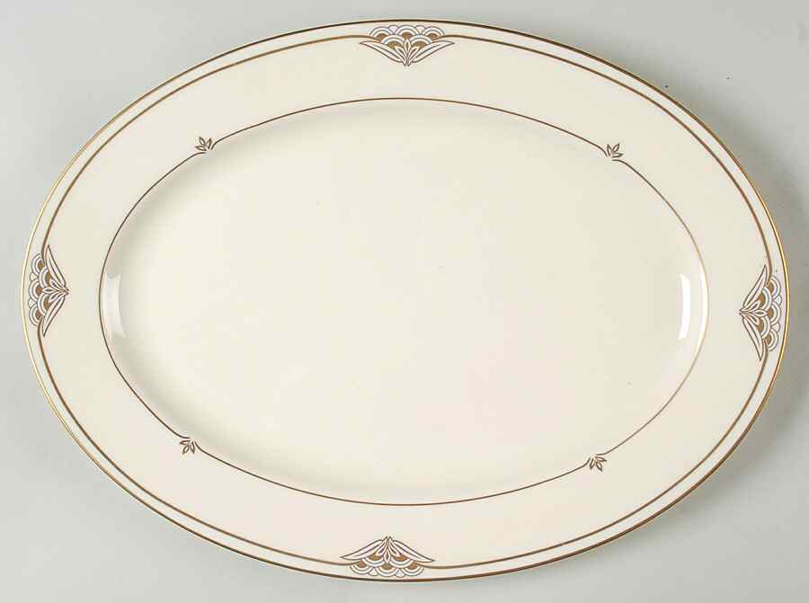 Florentine Pearl 14" Oval Serving Platter by Gorham-1