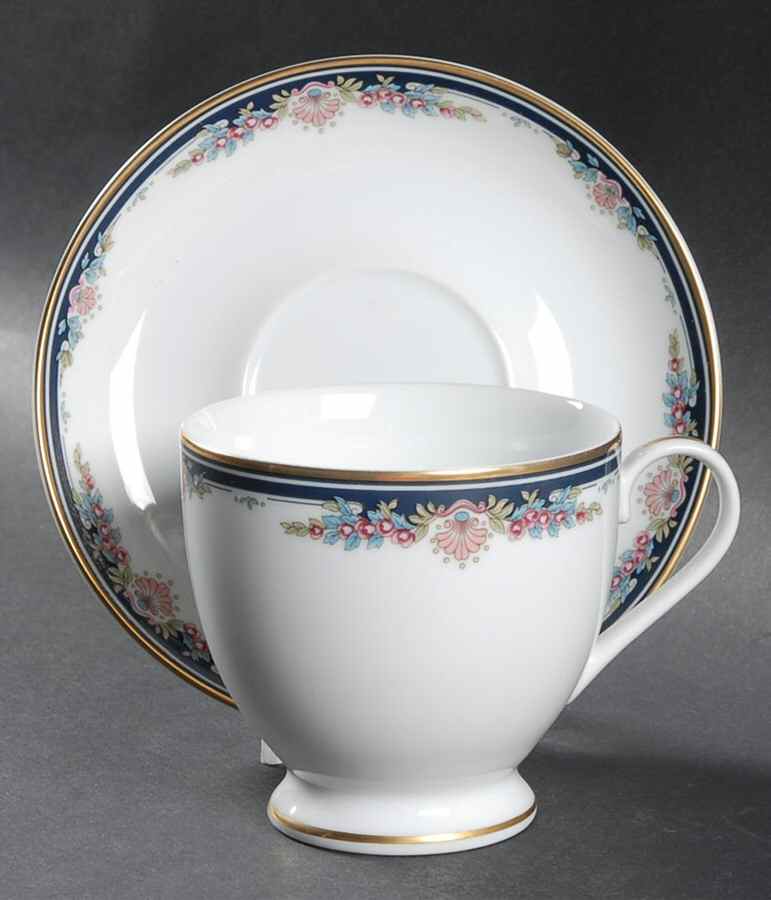 Gorham Chantilly Footed Cup & Saucer Set by Gorham-1