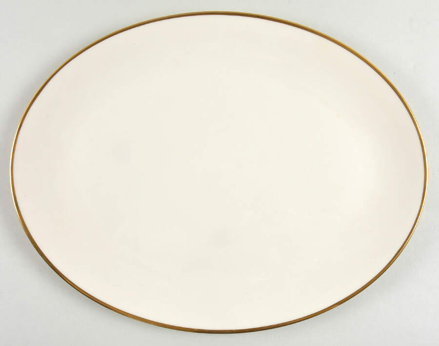 Gorham Gold (Rim) 14" Oval Serving Platter by Gorham-1