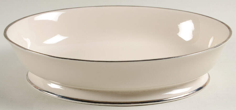 Gorham Platinum (Rim) 9" Oval Vegetable Bowl by Gorham-1