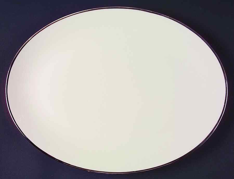 Gorham Platinum (Rim) 13" Oval Serving Platter by Gorham-1