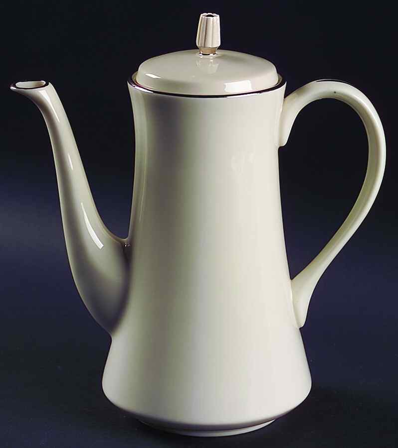 Gorham Platinum (Rim) Coffee Pot & Lid by Gorham-1