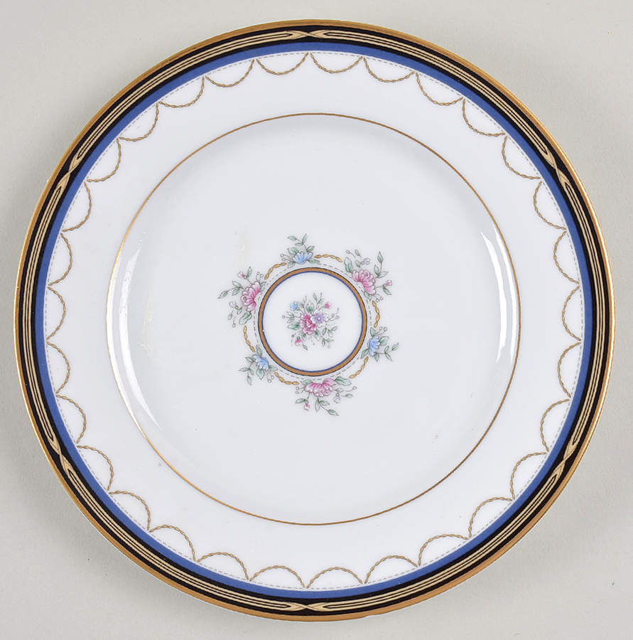 Golden Ribbon Edge Salad Plate by Gorham-1