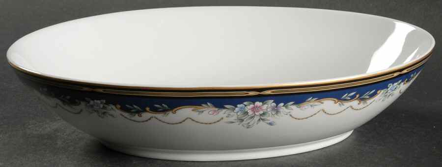 Golden Ribbon Edge 10" Oval Vegetable Bowl by Gorham-1