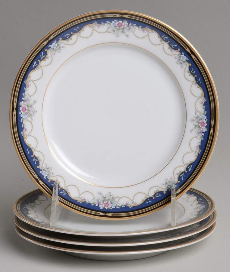 Golden Ribbon Edge Bread & Butter Plate - Set of 4 by Gorham-1
