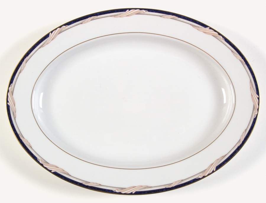 Golden Swirl 14" Oval Serving Platter by Gorham-1