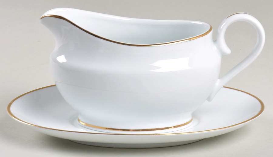 Hallmark Gold Gravy Boat & Underplate by Gorham-1