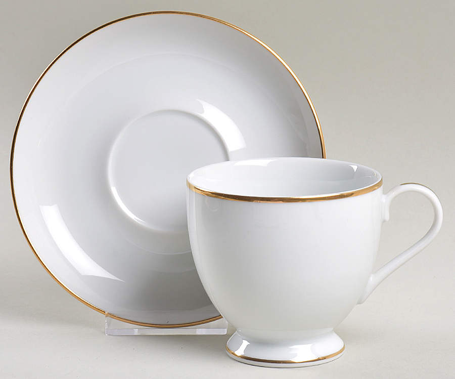 Hallmark Gold Footed Cup & Saucer Set by Gorham-1