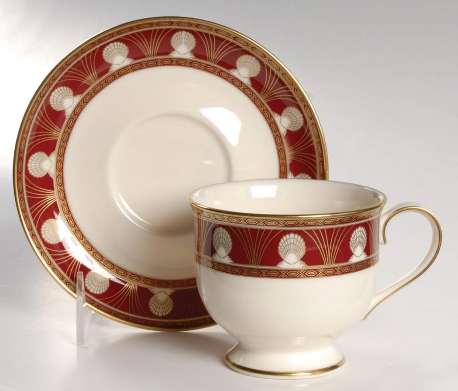 Halena Footed Cup & Saucer Set by Gorham-1