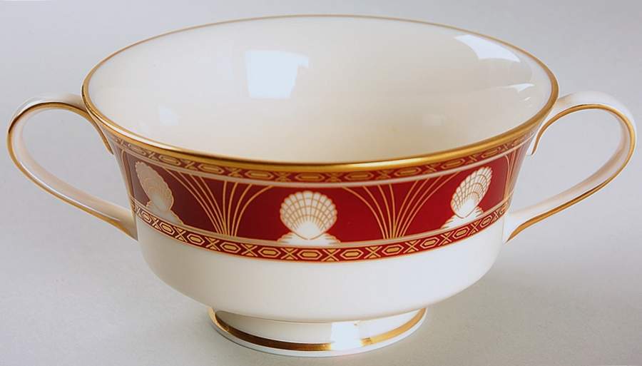 Halena Footed Cream Soup Bowl by Gorham-1