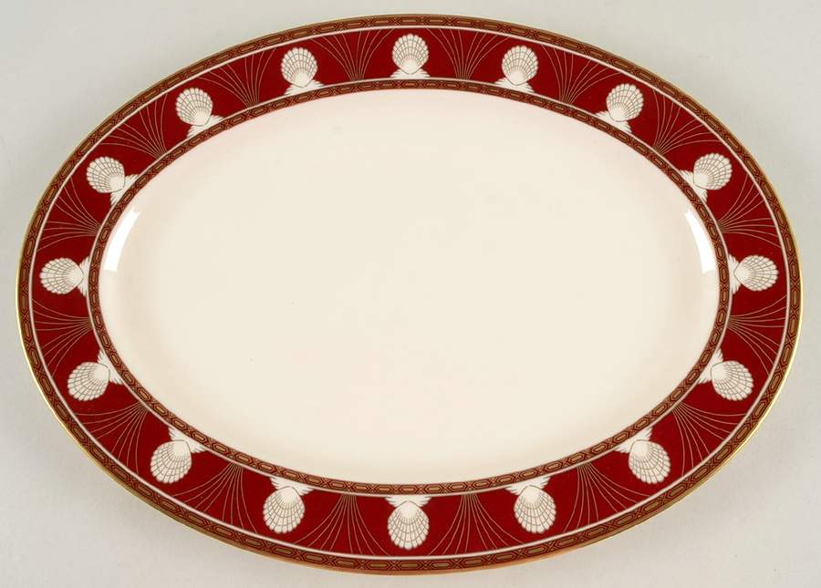 Halena 14" Oval Serving Platter by Gorham-1