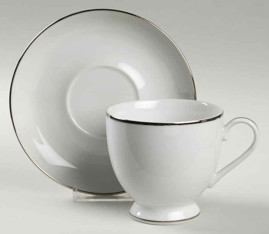 Hallmark Platinum Footed Cup & Saucer Set by Gorham-1