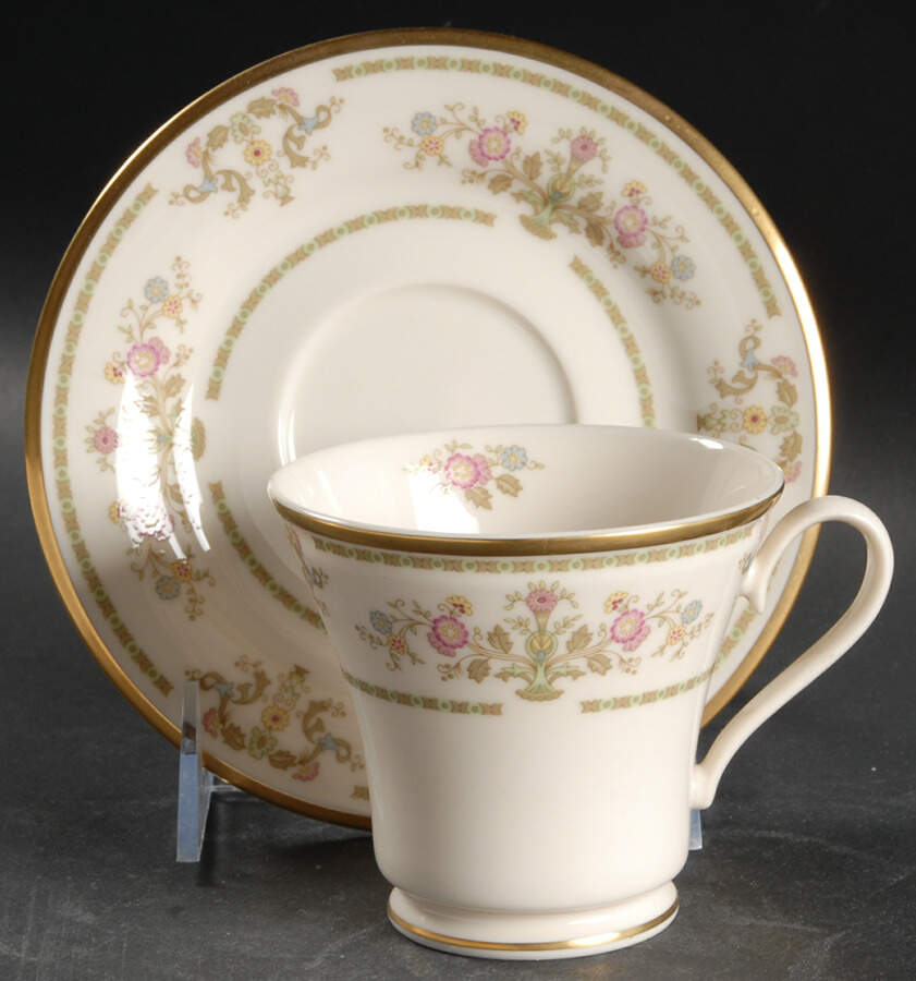 King Edward Footed Cup & Saucer Set by Gorham-1