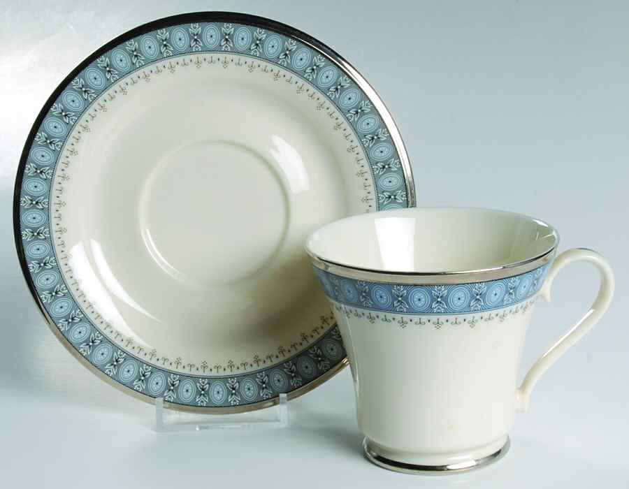 Kingsbury Footed Cup & Saucer Set by Gorham-1