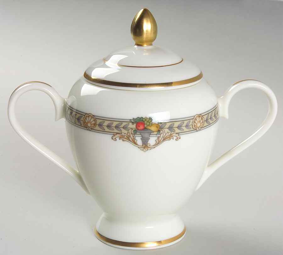Laurel Sugar Bowl & Lid by Gorham-1