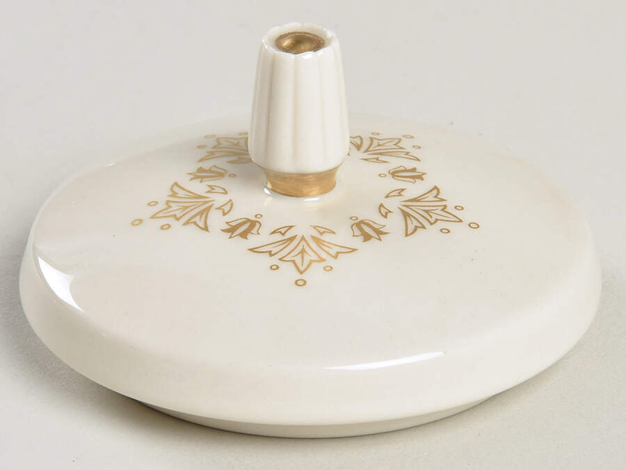 Lorenzo De Medici (Ivory with Gold) Lid for Sugar Bowl by Gorham-1