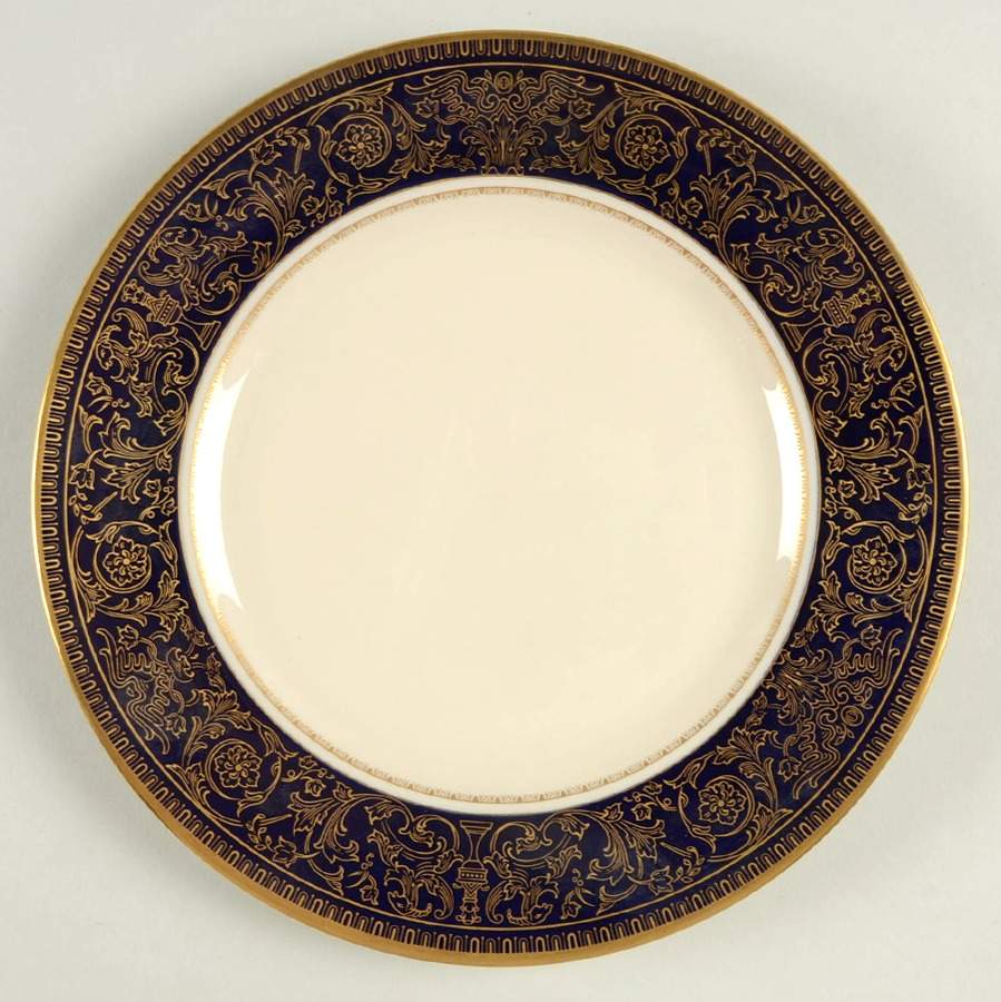 Lorenzo De Medici (Cobalt with Gold) Salad Plate by Gorham-1