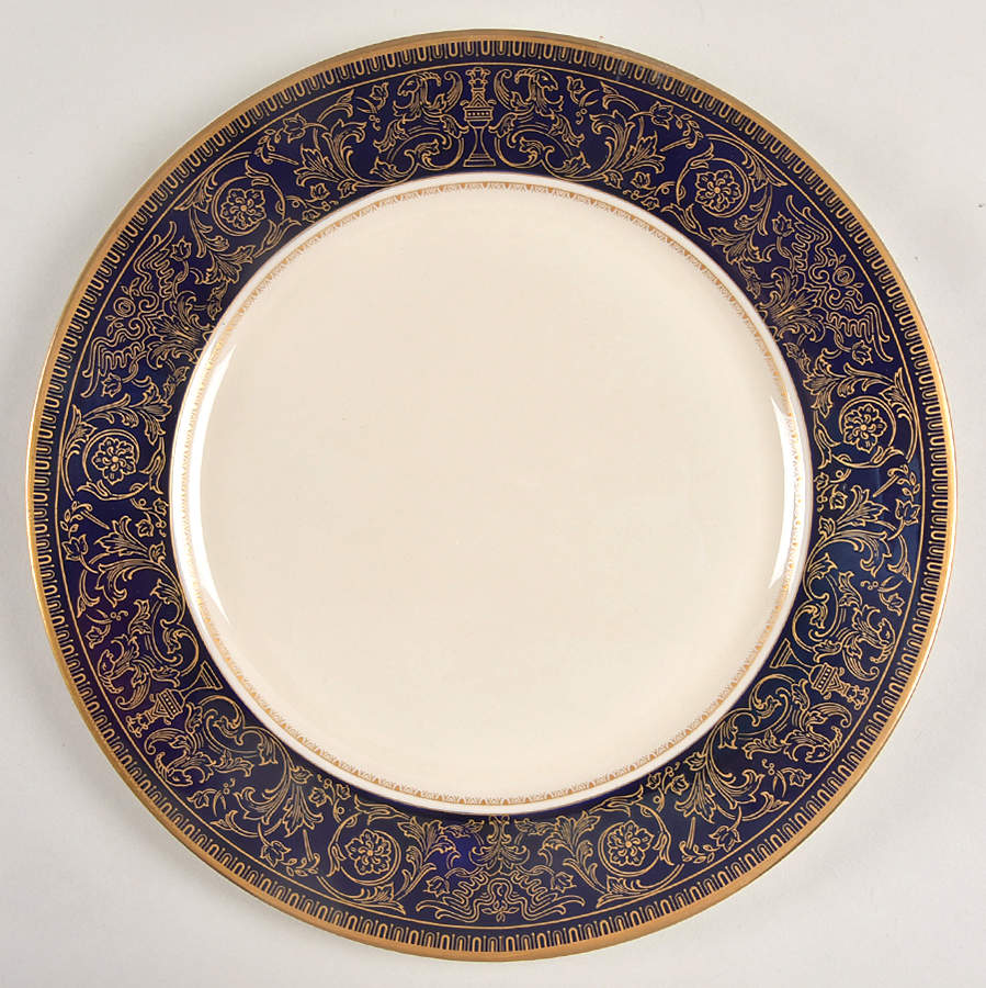 Lorenzo De Medici (Cobalt with Gold) Dinner Plate by Gorham-1