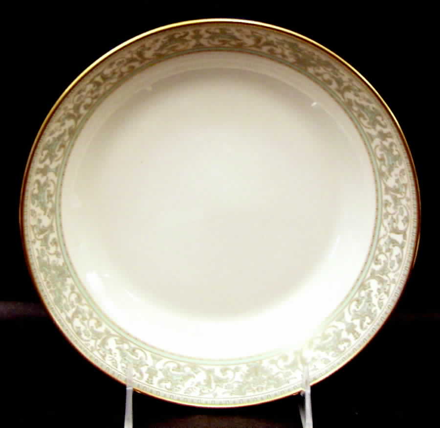 Lorenzo de Medici (Green-Blue with Gold) 8" Round Vegetable Bowl by Gorham-1