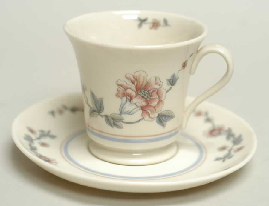 Longwood Footed Cup & Saucer Set by Gorham-1