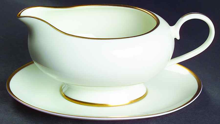 Masterpiece Gold Gravy Boat & Underplate by Gorham-1
