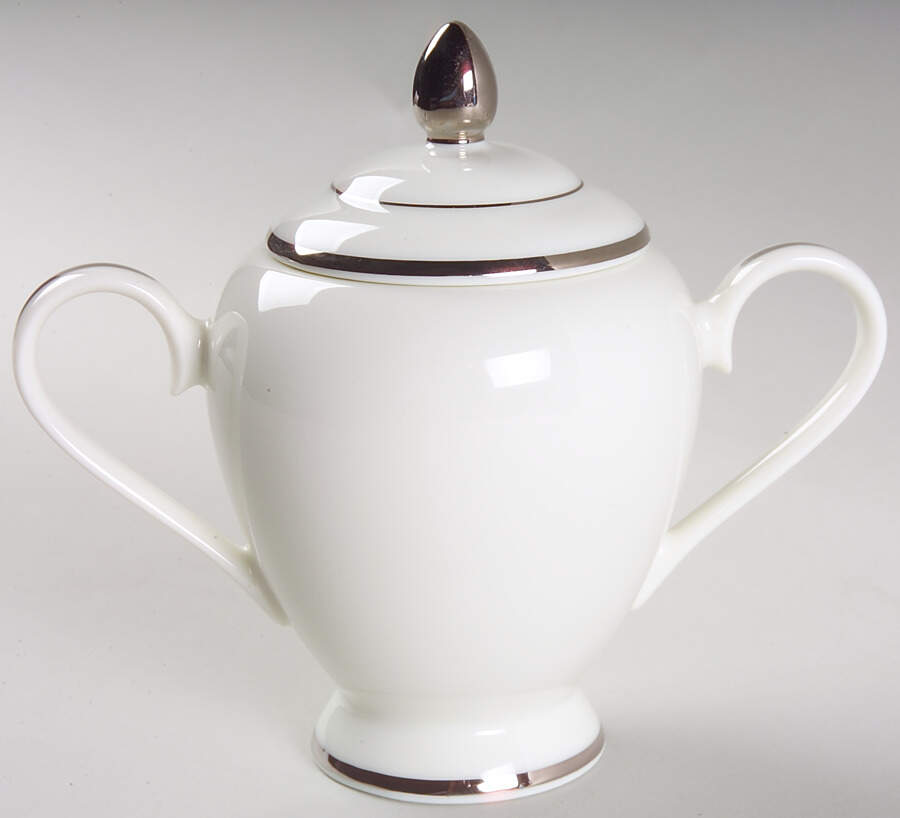 Masterpiece Platinum Sugar Bowl & Lid by Gorham-1