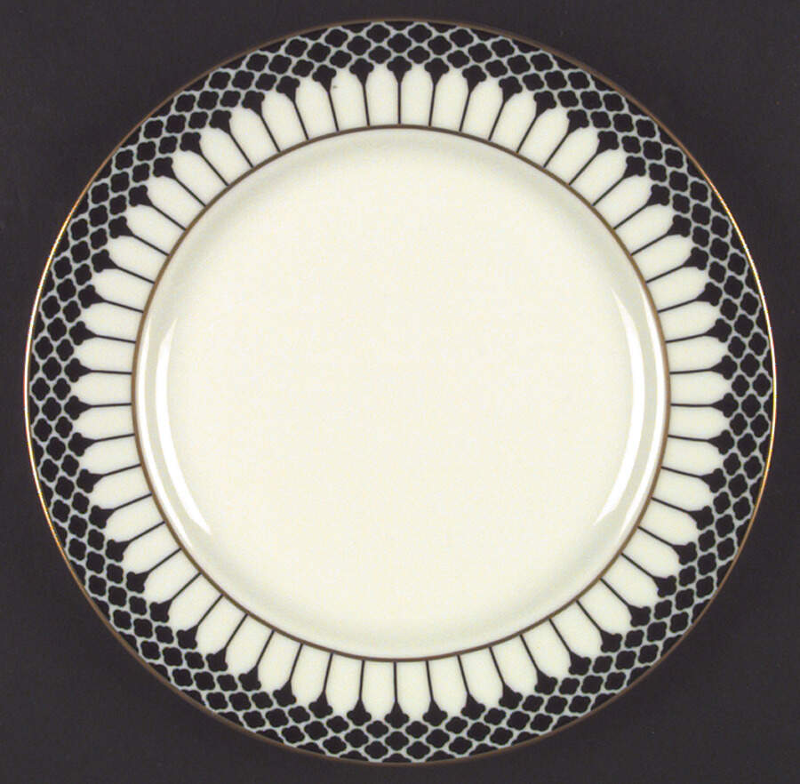 Marbury Black Dinner Plate by Gorham-1