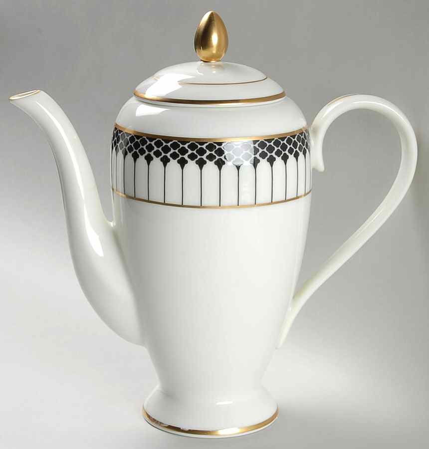 Marbury Black Coffee Pot & Lid by Gorham-1