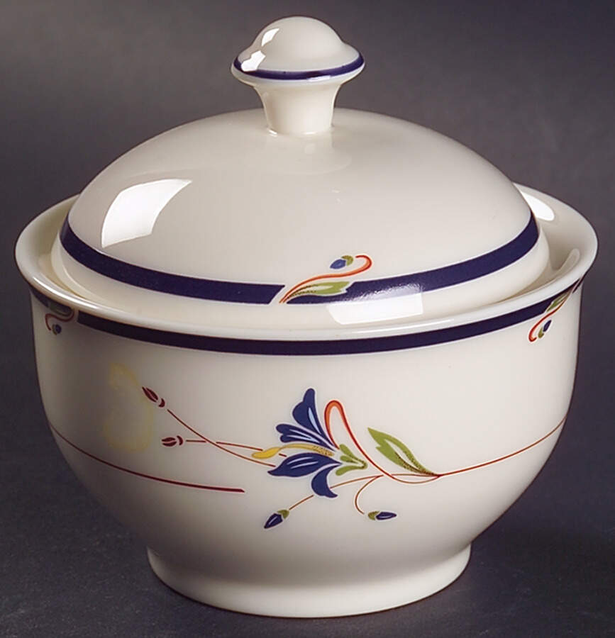 Melon Bud Sugar Bowl & Lid by Gorham-1