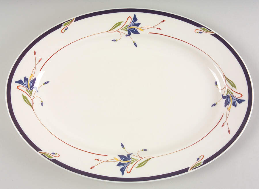 Melon Bud 14" Oval Serving Platter by Gorham-1