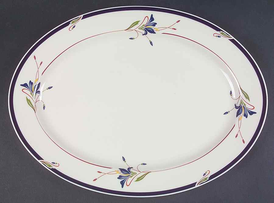 Melon Bud 16" Oval Serving Platter by Gorham-1