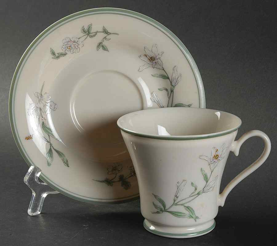Melrose Footed Cup & Saucer Set by Gorham-1