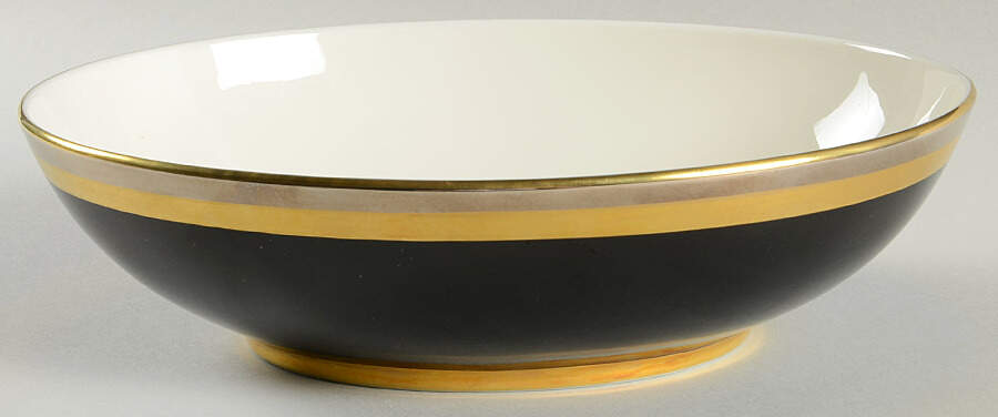 Midnight Contessa 10" Oval Vegetable Bowl by Gorham-1