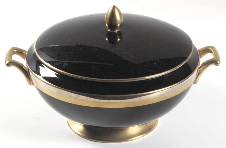 Midnight Contessa Round Covered Vegetable by Gorham-1