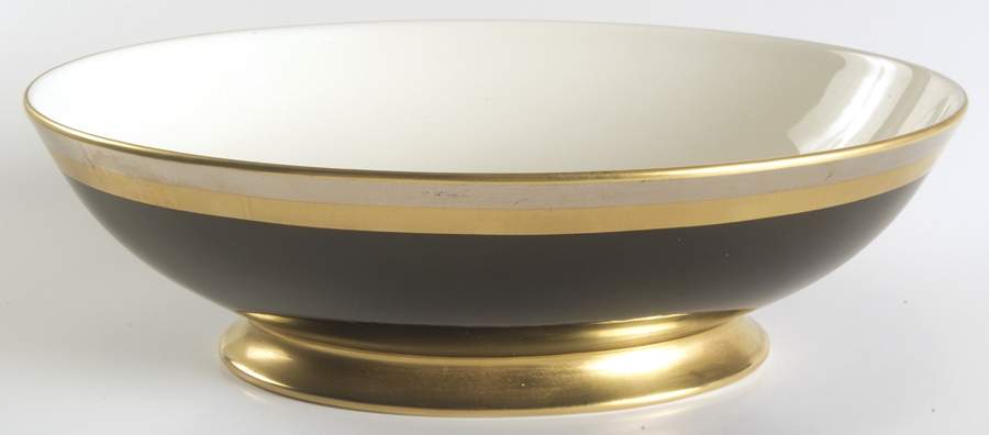 Midnight Contessa 10" Oval Vegetable Bowl by Gorham-1