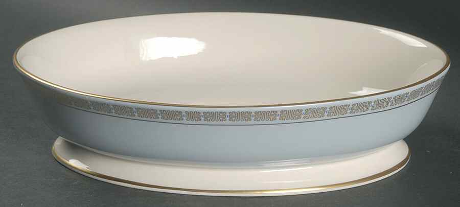 Ming Sky Blue 9" Oval Vegetable Bowl by Gorham-1