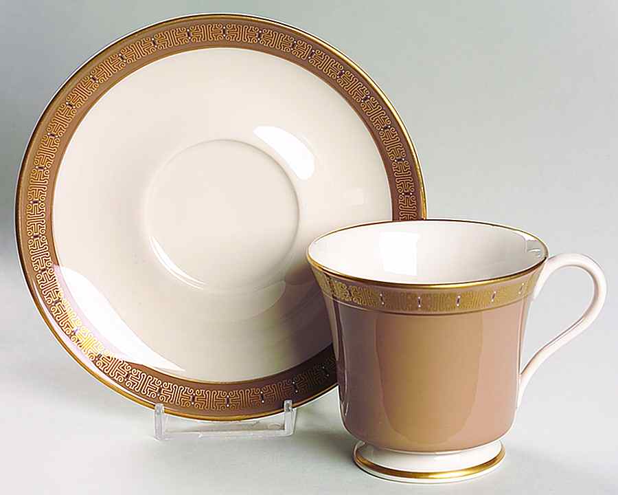 Ming Tan Footed Cup & Saucer Set by Gorham-1